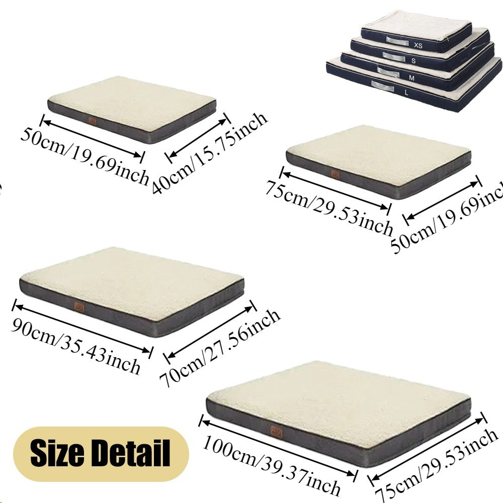 Cama de espuma ortopédica macia para animais de estimação