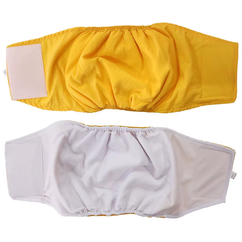 Washable Female Dog Diapers Premium Reusable Diapers for Dogs in Heat Dog Diapers Female for Pet Iwith Adjustable Snaps