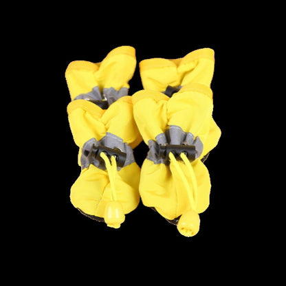 4 unidades de sapatos à prova de água e anti-deslizamento para animais