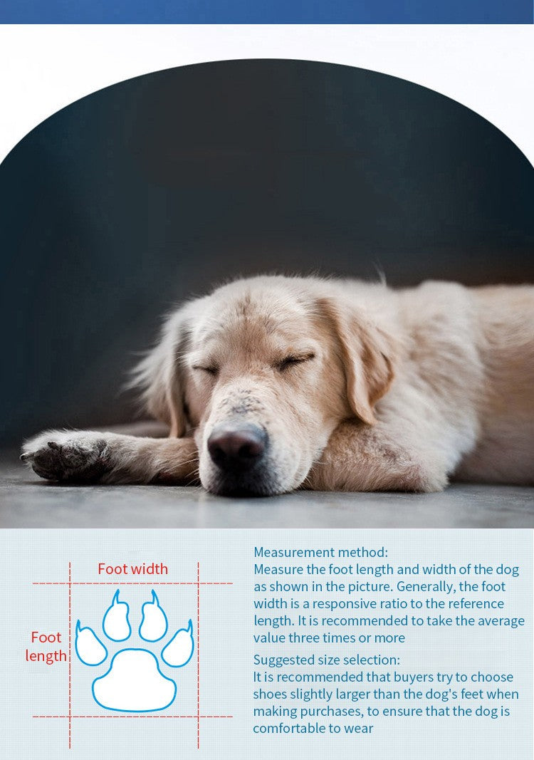 4 unidades de sapatos à prova de água e anti-deslizamento para animais