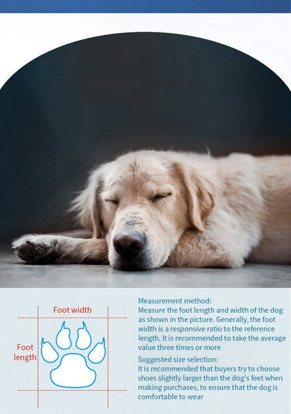 4 unidades de sapatos à prova de água e anti-deslizamento para animais
