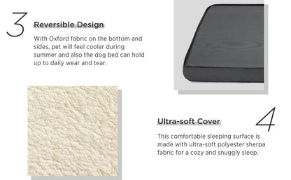 Cama de espuma ortopédica macia para animais de estimação