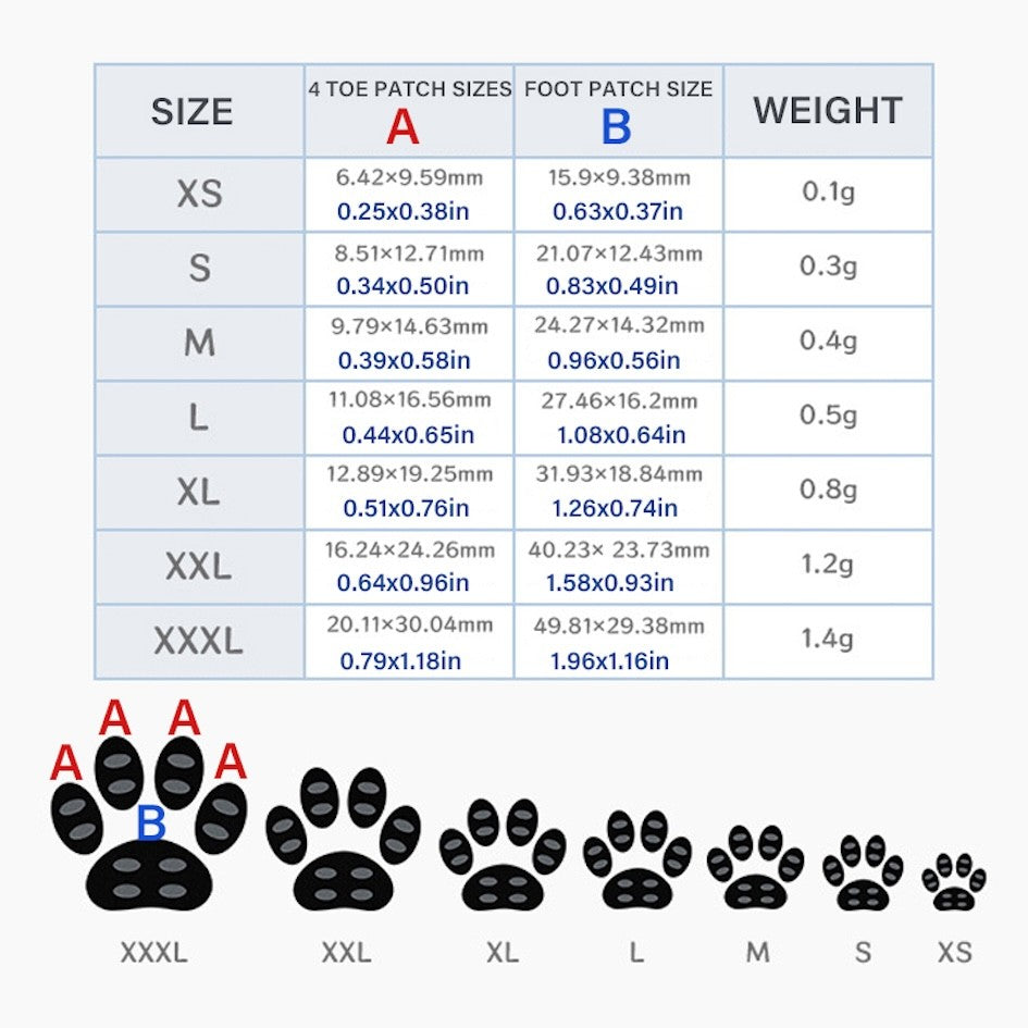 Adesivos antiderrapantes para cães