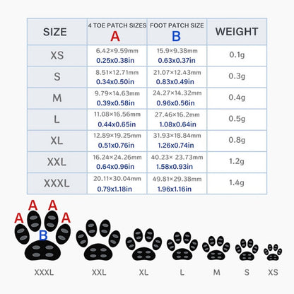 Adesivos antiderrapantes para cães