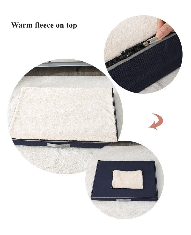 Cama de espuma ortopédica macia para animais de estimação